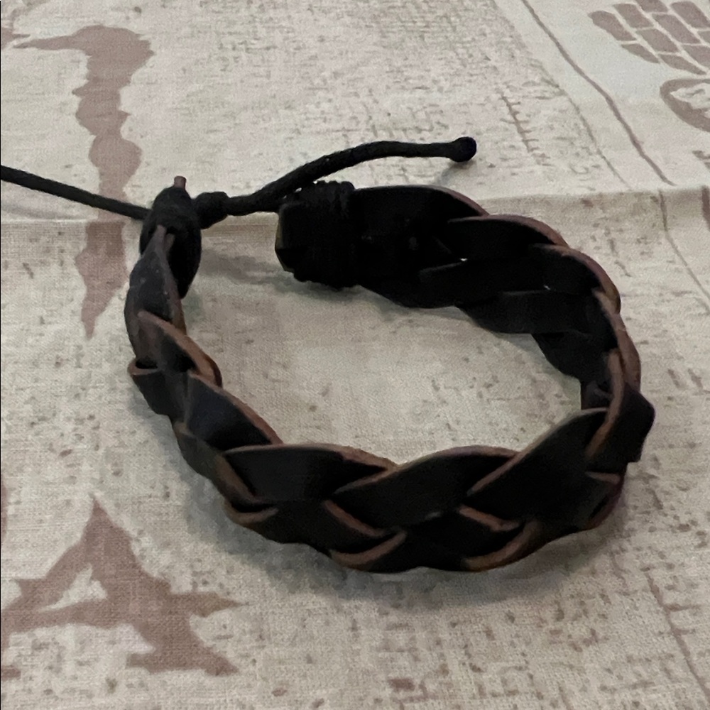 Braided Black and Brown Bracelet